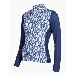 HKM Shirt Chain, Wit/Marineblauw