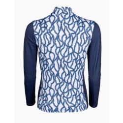HKM Shirt Chain, Wit/Marineblauw