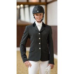 Busse Wedstrijdjas Aachen, grijs/wit gestreept