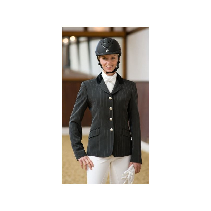 Busse Wedstrijdjas Aachen, grijs/wit gestreept