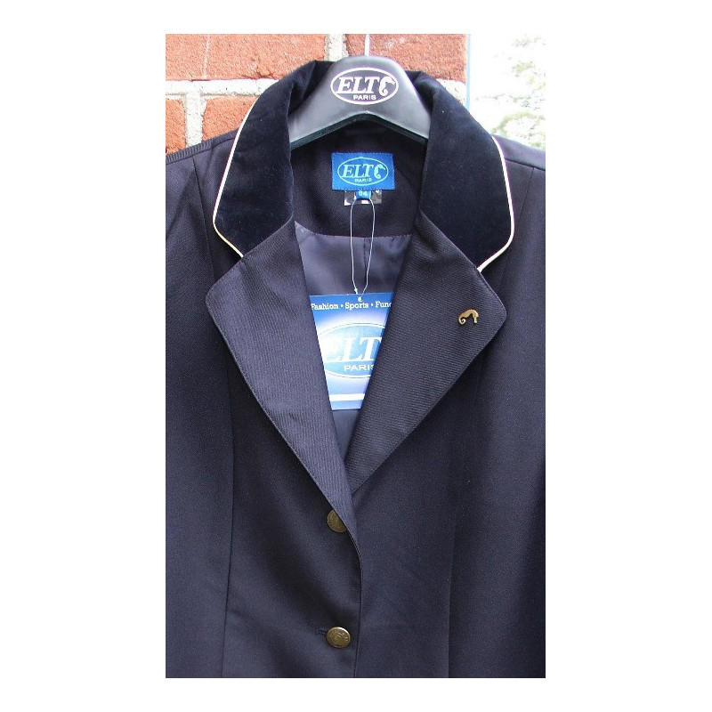 ELT wedstrijdjasje, d.blauw/goud