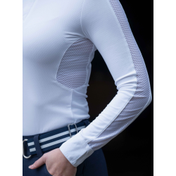 HKM Wedstrijdshirt Hunter, lange mouw, Wit