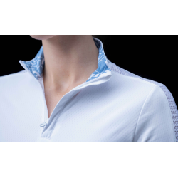 HKM Wedstrijdshirt Hunter, lange mouw, Wit