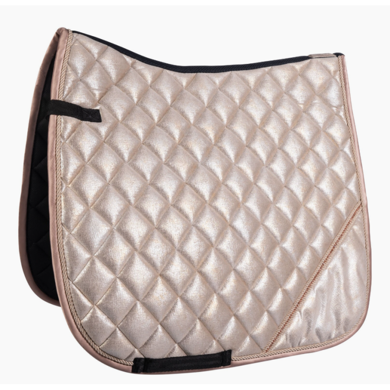 HKM zadeldek Rosegold Glitter Style, Vanille
