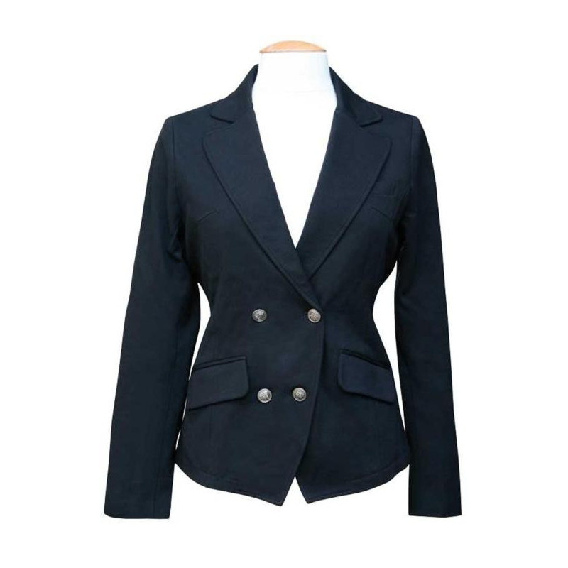 HH San Marino wedstrijdjas, gemêleerd zwart