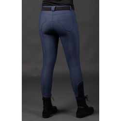 Harry's Horse Softshell Winter Rijbroek Full Grip, Staalblauw