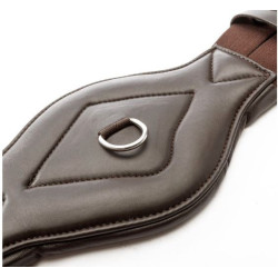 Kavalkade SecureX springsingel met buikflap en borsttuig, Bruin/Marine