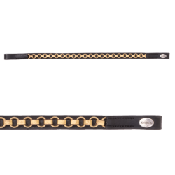 Kavalkade Frontriem Catena, bruin/messing