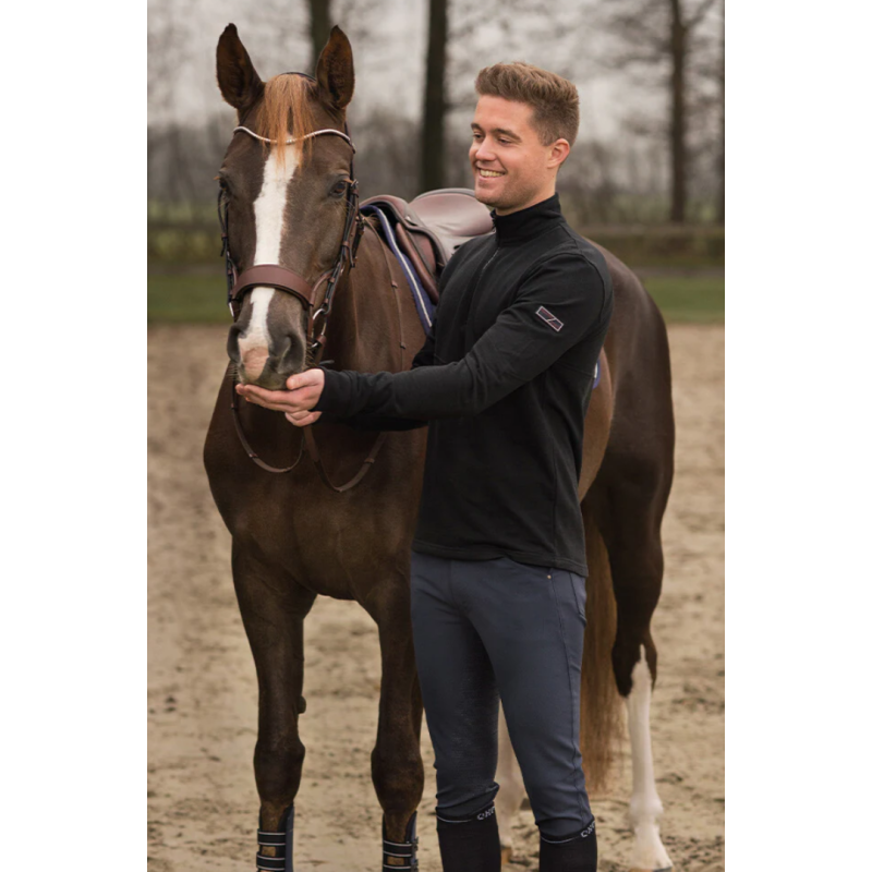 QHP Heren Rijbroek Novan Knie Grip, Navy
