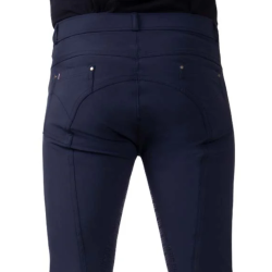 QHP Heren Rijbroek Novan Knie Grip, Navy