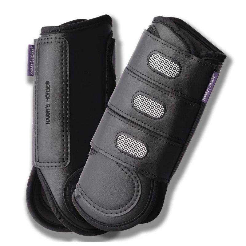 Harry's Horse Beenbeschermers Eventing (voor + achter), Zwart