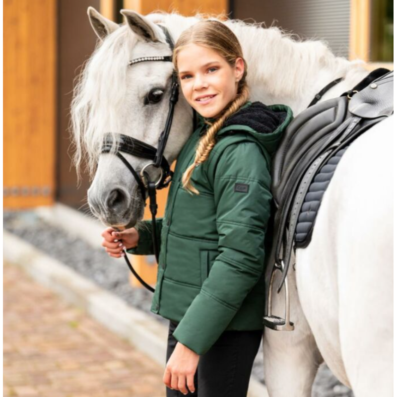 QHP Kinderrijjas/-bodywarmer Rayah, Jungle Green