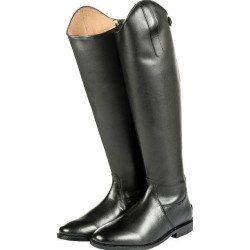 HKM leren rijlaarzen Vareno, Zwart, 40+41 standaard lengte/-wijdte